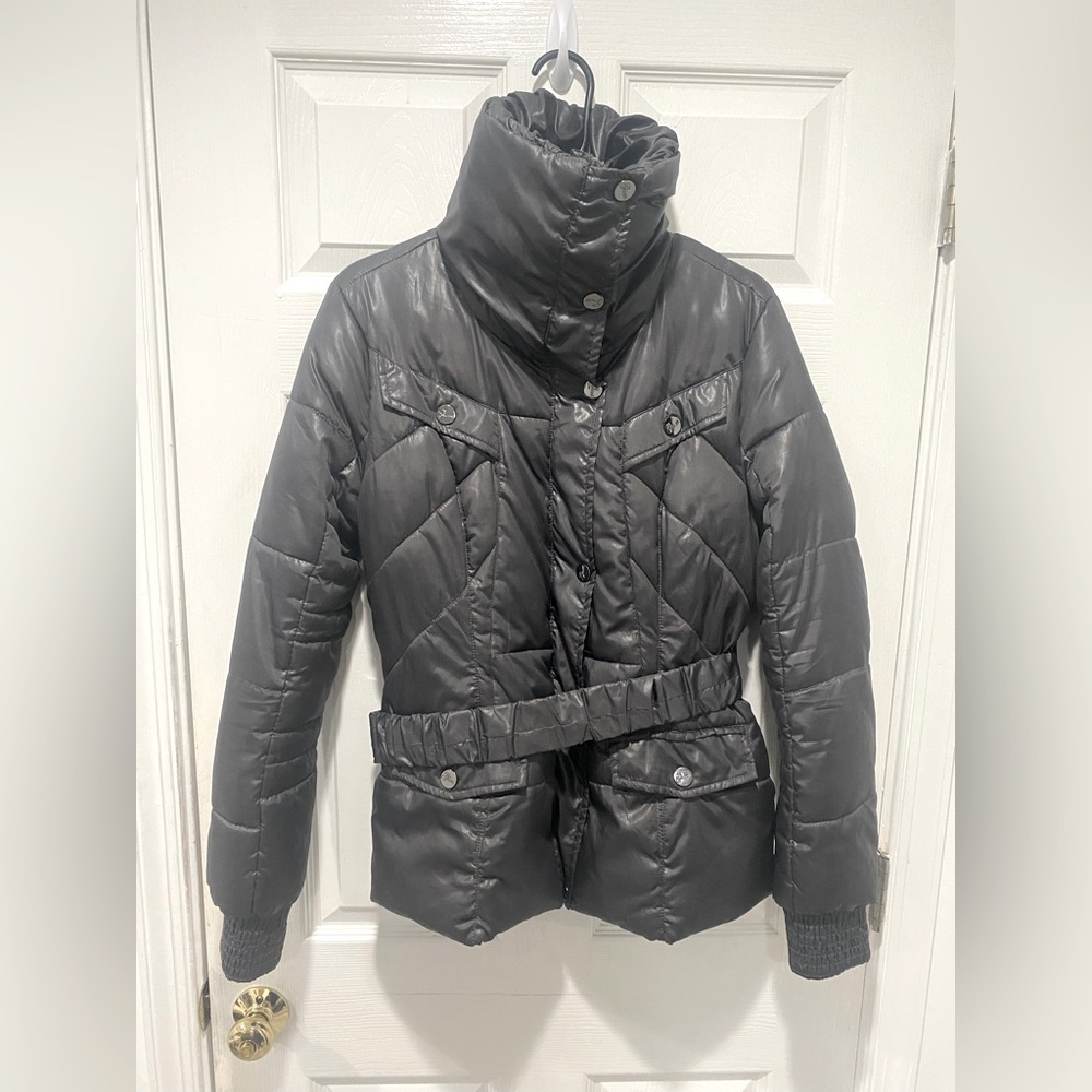 Grey Women’s Guess Puffer Jacket Size Large